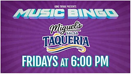 Music Bingo at Miguel's Salsa