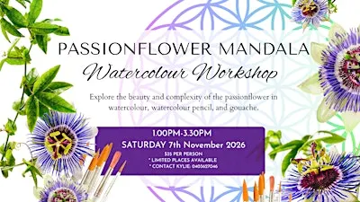 Passionflower Mandala - Watercolour Workshop