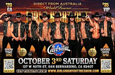 Australia's Girls Night Out Live: Magic Mike Experience in San Bernadino!