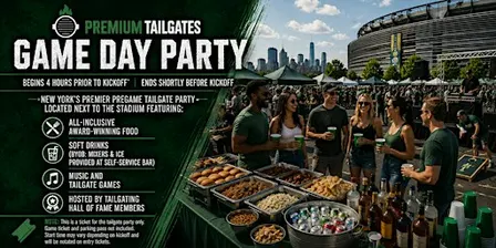 Premium Tailgate: New York Jets vs. New England Patriots