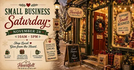 Small Business Saturday at Heartfelt Designs
