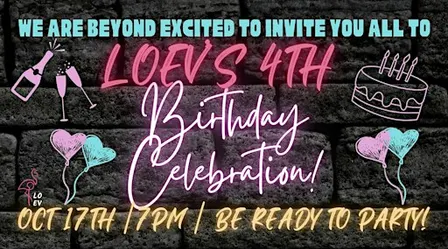LOEV's 4th Birthday Celebration- Saturday Oct 17th, LOEV, Moorabbin