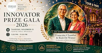 Innovator Prize Gala 2026, INSEAD Alumni Association of Belgium