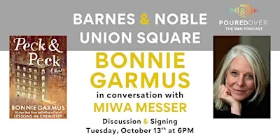 Bonnie Garmus discusses PECK & PECK- POURED OVER Live Taping
