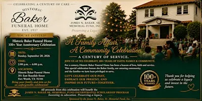 A Family Affair -The James N. Baker Sr. Memorial Fund Inc.