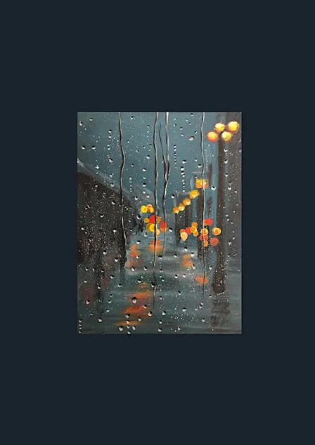 Rainy Window Art Class