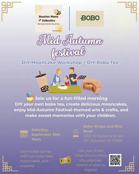 Mid-Autumn Family Event: DIY Boba Tea and Mooncake