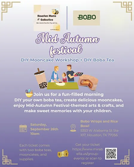 Mid-Autumn Family Event: DIY Boba Tea and Mooncake