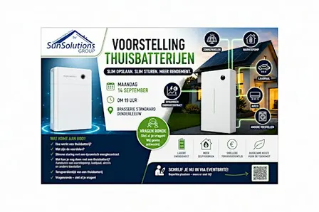 Gratis infosessie: Is een thuisbatterij de moeite waard?