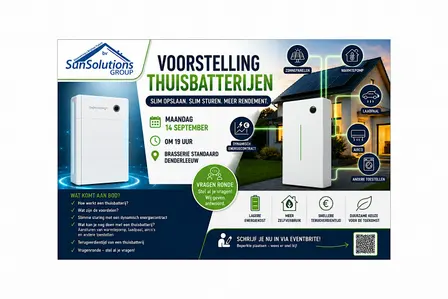 Gratis infosessie: Is een thuisbatterij de moeite waard?