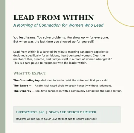 Lead from Within
