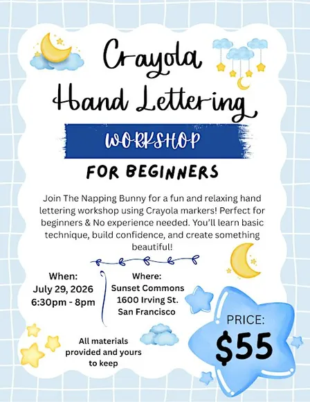 Crayola Hand Lettering Workshop