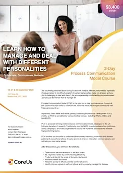 Communicate, Collaborate, Motivate - 3-Day Process Communication Model