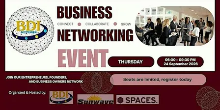 BDI Business Networking & Growth Event 24.9.26