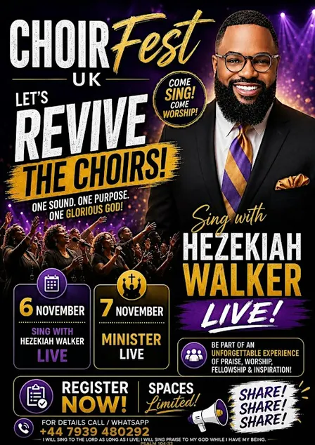 CHOIR Fest UK 2026 Sing Live with Hezekiah Walker
