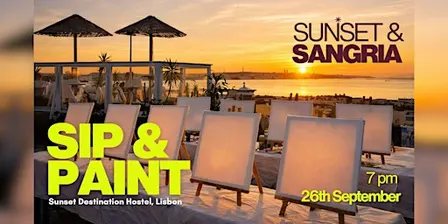 Lisbon: Sangria & Sunset Rooftop Paint n' Sip