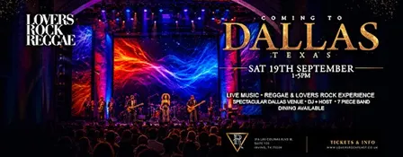 Lovers Rock Reggae - DALLAS - Sat 19th Sept