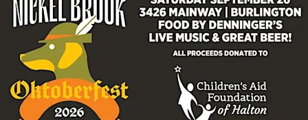 Nickel Brook Oktoberfest 2026 for CAFH