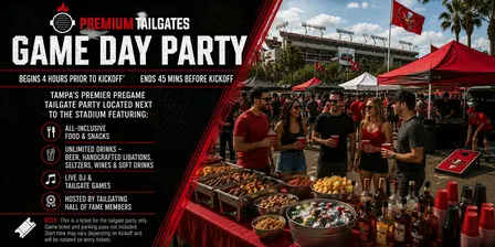 Premium Tailgate Party: Tampa Bay Buccaneers vs. Cleveland Browns