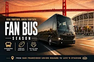 9/20/26: San Francisco Fan Bus – Round‑Trip Shuttle for Miami vs 49ers