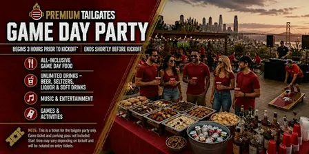 Premium Tailgate Party: San Francisco 49ers vs. Arizona Cardinals