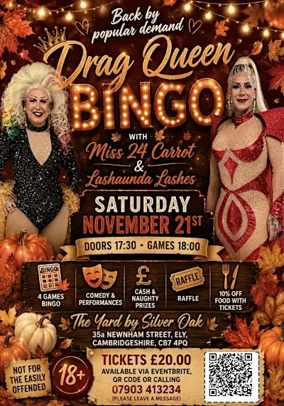 Drag Queen Bingo - The Yard - Ely