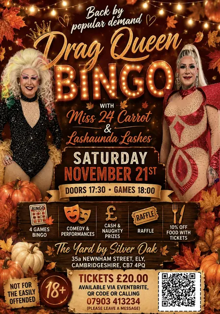 Drag Queen Bingo - The Yard - Ely