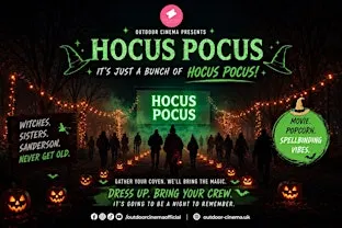 Hocus Pocus Halloween Outdoor Cinema in norwich