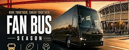 10/19/26: San Francisco Fan Bus–Round‑Trip Shuttle for Commanders vs. 49ers