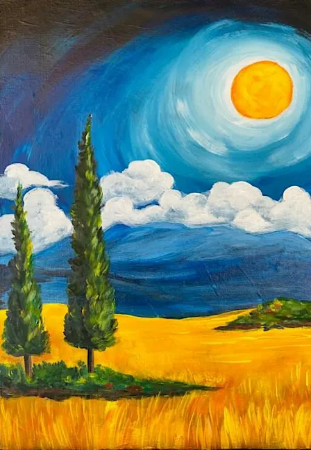 Paint and Sip Workshop: Under the Tuscany Moon