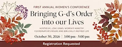 First Annual Love Israel Women's Ministry Conference