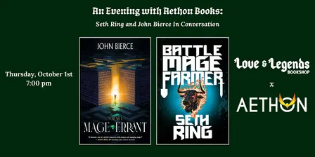 An Evening with Aethon Books: Seth Ring & John Bierce In Conversation