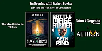 An Evening with Aethon Books: Seth Ring & John Bierce In Conversation