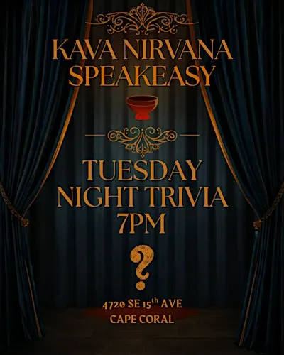 Kava Nirvana Speakeasy TRIVIA!