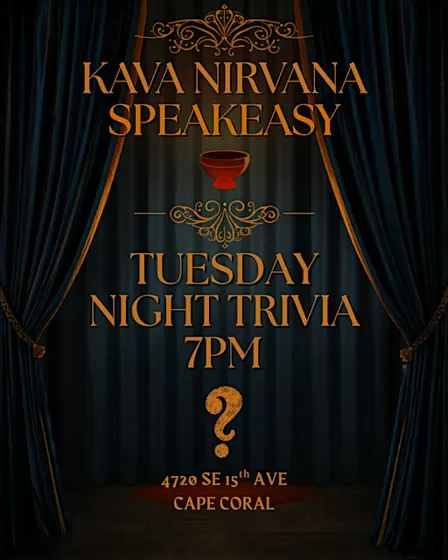 Kava Nirvana Speakeasy TRIVIA!