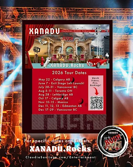 XANADU - Canadian RUSH Tribute Concert! Edmonton, AB