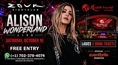 ALISON WONDERLAND LIVE AT ZOUK NIGHTCLUB
