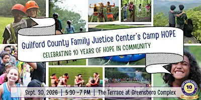 Camp HOPE - Guilford County 10th Anniversary Celebration