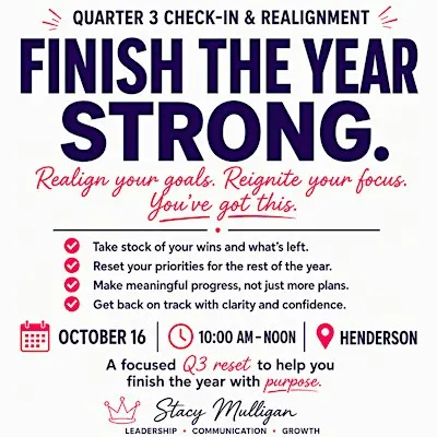 Q3 Check-In & Realignment Workshop (Goal Planning)