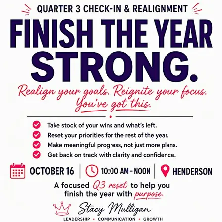 Q3 Check-In & Realignment Workshop (Goal Planning)