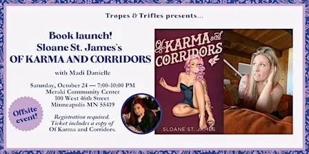 Book launch! Sloane St. James's OF KARMA AND CORRIDORS