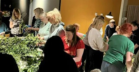 Christmas Wreath Making at Maggie's Oxford