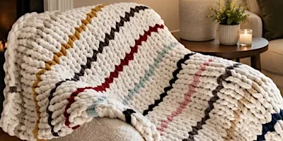 Beginner's Chunky Knit Blanket Class | Lynette May, instructor