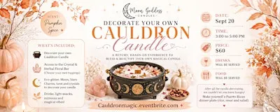 Decorate Your Own Cauldron Candle
