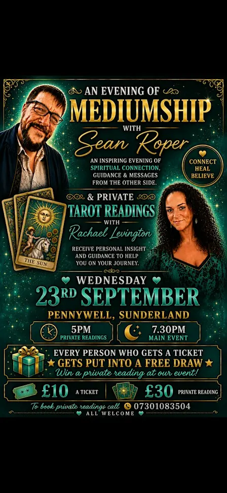 An evening of Mediumship with Sean Roper