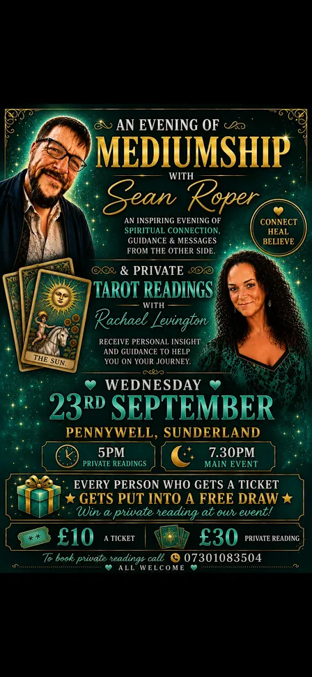 An evening of Mediumship with Sean Roper