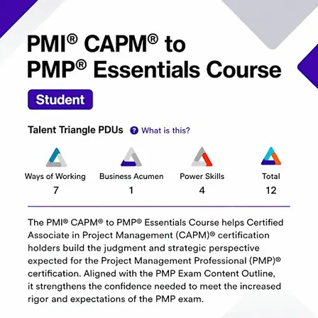 CAPM®-to-PMP® Essentials Bridging Exam Prep | In-Person or Online [2 Days]
