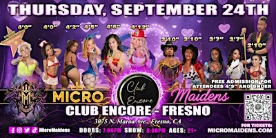 Fresno, CA - Micro Maidens: The Show @Club Encore