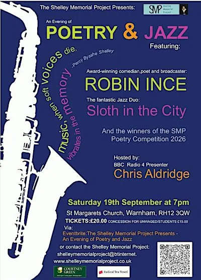 The Shelley Memorial  Presents - A Sparkling Evening of Poetry and Jazz