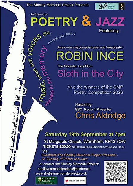 The Shelley Memorial  Presents - A Sparkling Evening of Poetry and Jazz